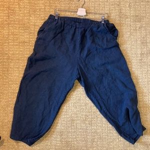 Flax Linen Capris - M/L